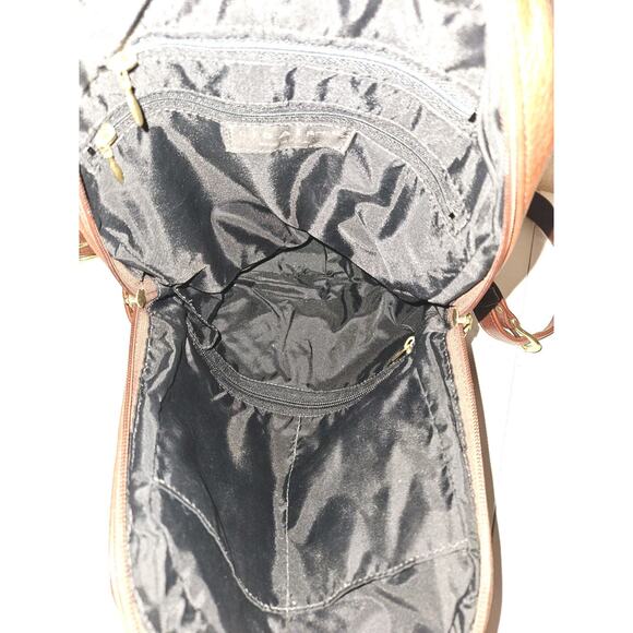 Libaire Leather Backpack Cognac Made in USA - 10x12x4 - Picture 13 of 14